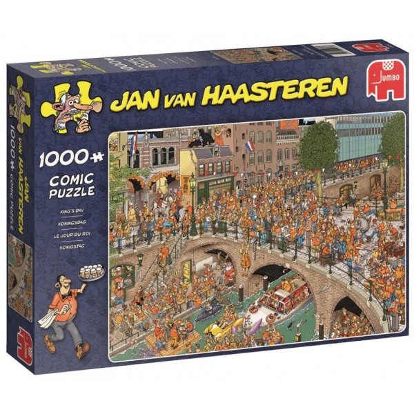 Urodziny króla, Jan van Haasteren (1000el.) - Sklep Art Puzzle